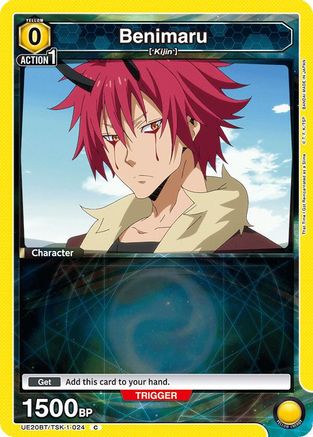 Image of Benimaru (024) (Box Topper Foil) (UE20BT/TSK-1-024) - UE20BT That Time I Got Reincarnated as a Slime Foil