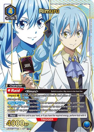 Image of Rimuru (107) (Box Topper Gold Foil) (UE20BT/TSK-1-107) - UE20BT That Time I Got Reincarnated as a Slime Foil