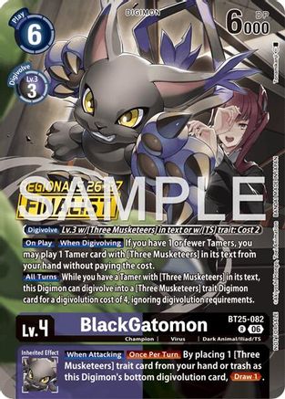 Image of BlackGatomon (Regionals 26-27 Season 2 Finalist) (BT25-082) - Dual Revolution Foil