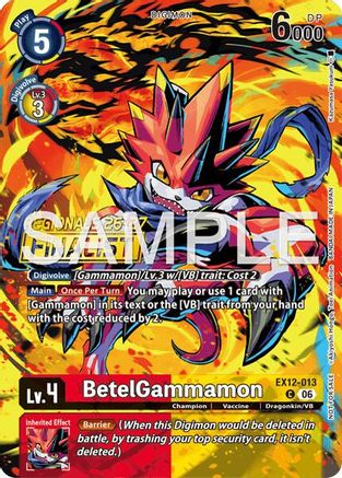 Image of BetelGammamon (Regionals 26-27 Season 2 Finalist) (EX12-013) - Digital World Shambala Foil