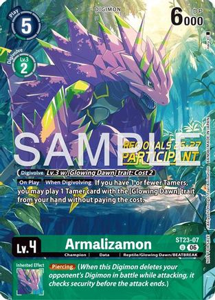 Image of Armalizamon (Regionals 26-27 Season 2 Participant) (ST23-07) - Starter Deck 23: Beatbreak Foil