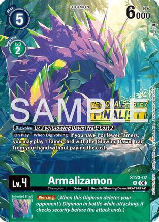 Image of Armalizamon (Regionals 26-27 Season 2 Finalist) (ST23-07) - Starter Deck 23: Beatbreak Foil