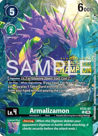 Image of Armalizamon (Regionals 26-27 Season 2 Champion) (ST23-07) - Starter Deck 23: Beatbreak Foil