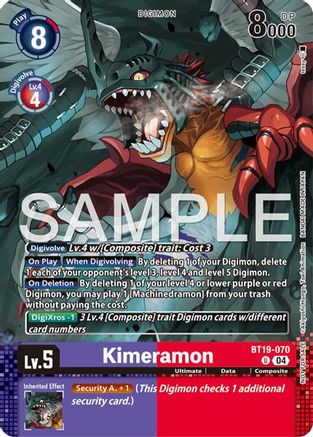 Image of Kimeramon - BT19-070 (Event Pack 10) (BT19-070) - Release Special Booster 2.0 Foil