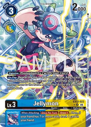 Image of Jellymon (Box Topper) (EX12-023) - Digital World Shambala Foil