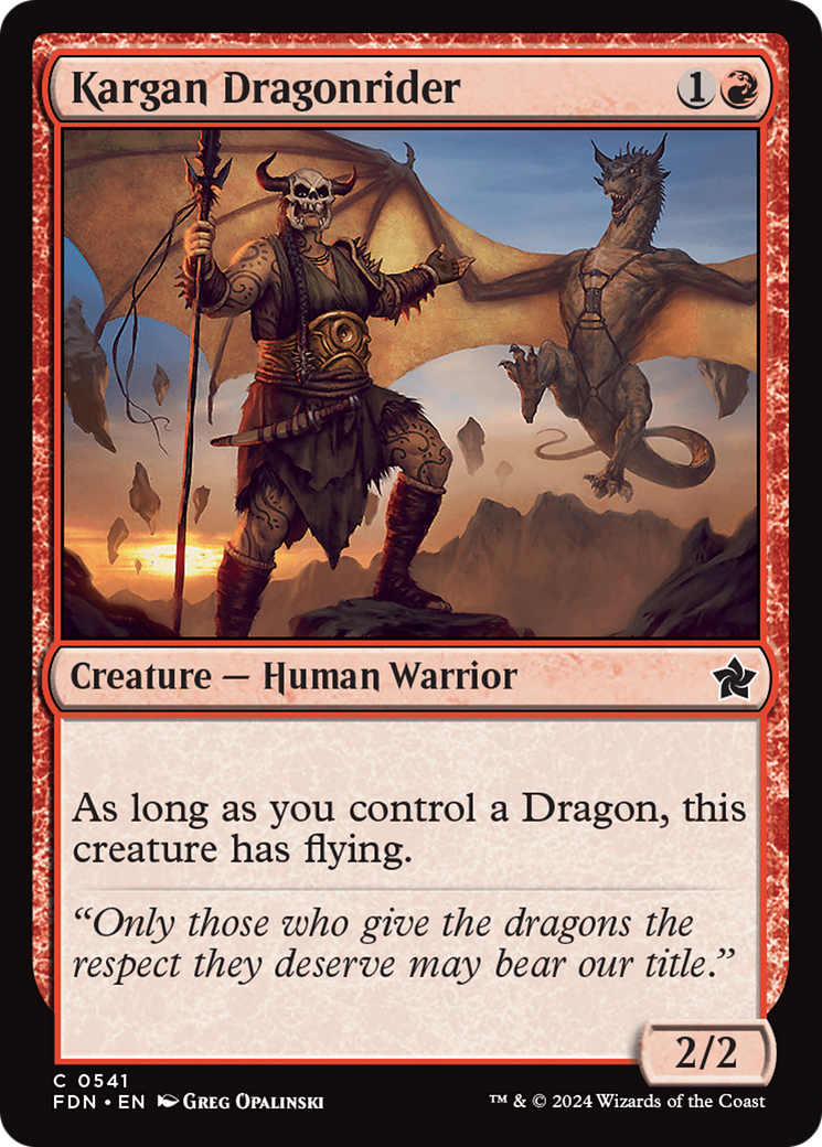Image of Kargan Dragonrider [Foundations]