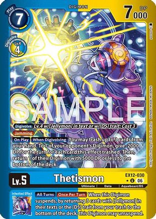 Image of Thetismon (Limited Foil) (EX12-030) - Digital World Shambala Foil