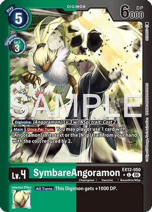 Image of SymbareAngoramon (Limited Foil) (EX12-050) - Digital World Shambala Foil