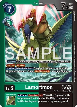 Image of Lamortmon (Limited Foil) (EX12-051) - Digital World Shambala Foil