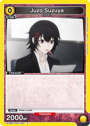 Image of Juzo Suzuya (Box Topper Foil) (UE18BT/TKG-1-007) - UE18BT Tokyo Ghoul Foil