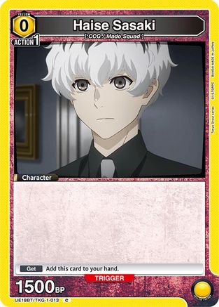 Image of Haise Sasaki (Box Topper Foil) (UE18BT/TKG-1-013) - UE18BT Tokyo Ghoul Foil
