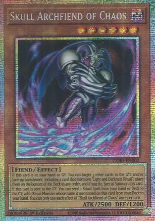Image of Skull Archfiend of Chaos (Starlight Rare) (CORI-EN002) - Chaos Origins 1st Edition