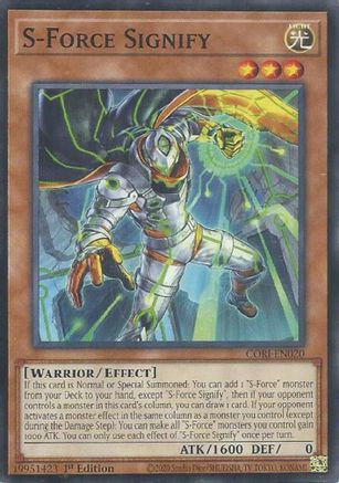 Image of S-Force Signify (CORI-EN020) - Chaos Origins 1st Edition