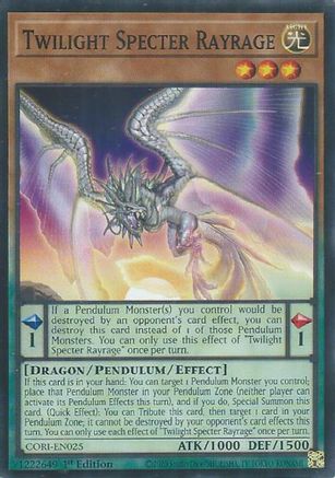Image of Twilight Specter Rayrage (CORI-EN025) - Chaos Origins 1st Edition