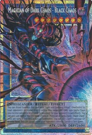 Image of Magician of Dark Chaos - Black Chaos (Starlight Rare) (Extended Art) (CORI-EN027) - Chaos Origins 1st Edition
