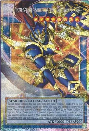 Image of Black Luster Soldier - Soldier of Light and Darkness (Starlight Rare) (Extended Art) (CORI-EN028) - Chaos Origins 1st Edition