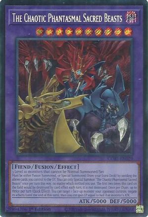 Image of The Chaotic Phantasmal Sacred Beasts (Secret Rare) (CORI-EN029) - Chaos Origins 1st Edition
