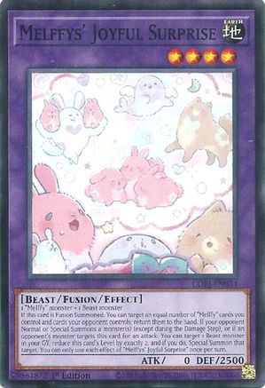 Image of Melffys' Joyful Surprise (CORI-EN034) - Chaos Origins 1st Edition
