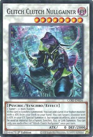Image of Glitch Clutch Nullgainer (CORI-EN036) - Chaos Origins 1st Edition