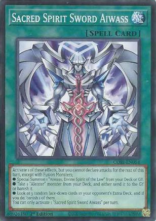 Image of Sacred Spirit Sword Aiwass (CORI-EN054) - Chaos Origins 1st Edition