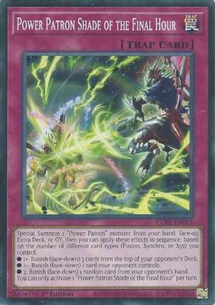 Image of Power Patron Shade of the Final Hour (CORI-EN071) - Chaos Origins 1st Edition