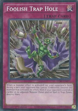 Image of Foolish Trap Hole (CORI-EN077) - Chaos Origins 1st Edition