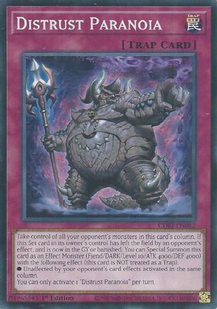 Image of Distrust Paranoia (CORI-EN082) - Chaos Origins 1st Edition