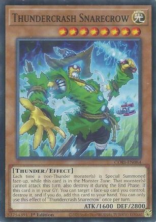 Image of Thundercrash Snarecrow (CORI-EN084) - Chaos Origins 1st Edition
