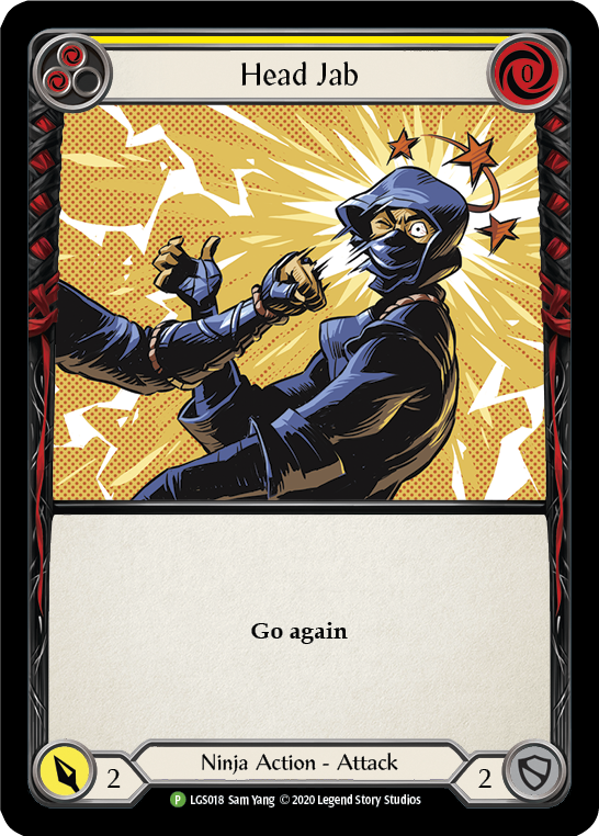 Image of Head Jab (Yellow) [LGS018] (Promo)  Rainbow Foil