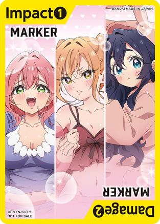 Image of Marker Card (The 100 Girlfriends who Really Really Really Really Really Love You)  - Union Arena Promotion Cards