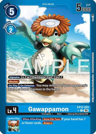 Image of Gawappamon (Limited Foil) (EX12-025) - Digital World Shambala Foil