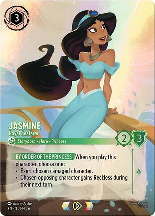 Image of Jasmine - Royal Seafarer (3) - Disney Lorcana Promo Cards Holofoil