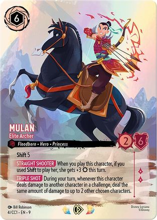 Image of Mulan - Elite Archer (4) - Disney Lorcana Promo Cards Holofoil