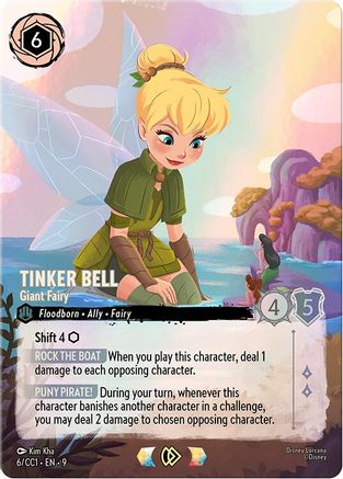 Image of Tinker Bell - Giant Fairy (6/CC1) (6) - Disney Lorcana Promo Cards Holofoil