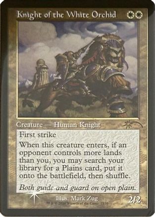 Image of Knight of the White Orchid (Retro Frame) (SLD-7139) - Secret Lair Drop Series Foil