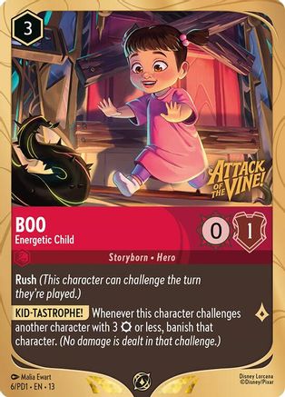 Image of Boo - Energetic Child (6) - Disney Lorcana Promo Cards Holofoil