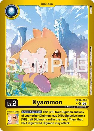 Image of Nyaromon (Limited Foil) (EX12-001) - Digital World Shambala Foil