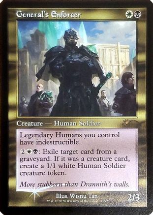 Image of General's Enforcer (Retro Frame) (SLD-7152) - Secret Lair Drop Series Foil