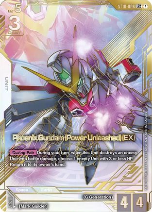 Image of Phoenix Gundam (Power Unleashed) (EX) (LR++) (ST10-006) - Eternal Nexus Holofoil
