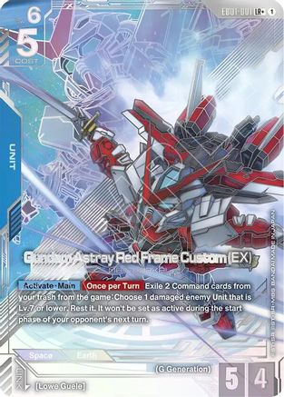 Image of Gundam Astray Red Frame Custom (EX) (LR+) (EB01-001) - Eternal Nexus Holofoil