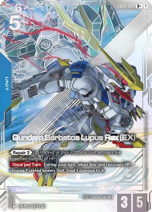 Image of Gundam Barbatos Lupus Rex (EX) (R+) (EB01-004) - Eternal Nexus Holofoil