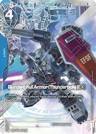 Image of Gundam Full Armor (Thunderbolt) (EX) (U+) (EB01-009) - Eternal Nexus Holofoil
