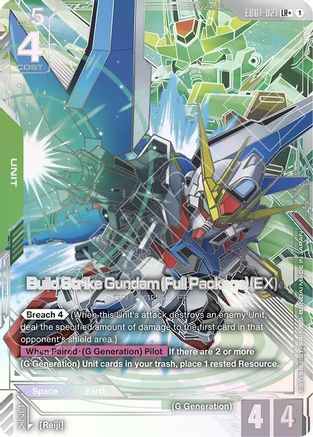 Image of Build Strike Gundam (Full Package) (EX) (LR+) (EB01-021) - Eternal Nexus Holofoil