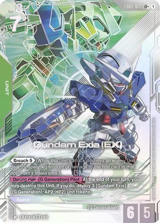 Image of Gundam Exia (EX) (LR+) (EB01-022) - Eternal Nexus Holofoil