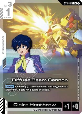 Image of Diffuse Beam Cannon (C+) (ST10-015) - Starter Deck 10 Generation Pulse Holofoil