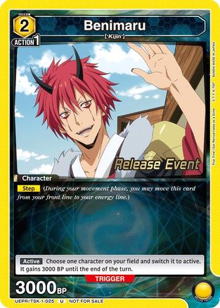 Image of Benimaru (025) (UEPR/TSK-1-025) - UE20BT That Time I Got Reincarnated as a Slime Release Event Cards