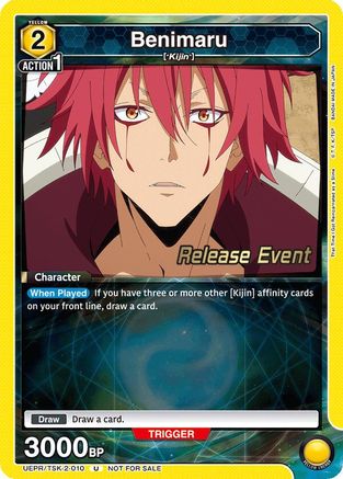 Image of Benimaru (010) (UEPR/TSK-2-010) - UE20BT That Time I Got Reincarnated as a Slime Release Event Cards