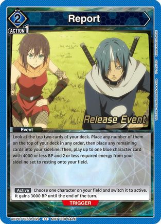 Image of Report (UEPR/TSK-2-024) - UE20BT That Time I Got Reincarnated as a Slime Release Event Cards