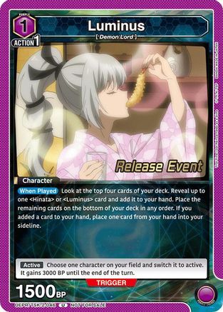 Image of Luminus (046) (UEPR/TSK-2-046) - UE20BT That Time I Got Reincarnated as a Slime Release Event Cards