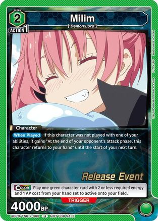 Image of Milim (065) (UEPR/TSK-2-065) - UE20BT That Time I Got Reincarnated as a Slime Release Event Cards